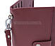 Жіночий шкіряний гаманець ST, книжечка, бордовий., фото 4
