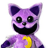 Іграшка м`яка Кет Неп Catnap Кіт Дрімот Poppy Playtime фіолетовий хагі вагі 33см Україна (00517-91), фото 3