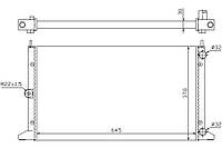 Радиатор FORD GALAXY (WGR) / SEAT ALHAMBRA (7V8, 7V9) 1995-2010 г.