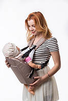 Рюкзак-кенгуру для детей от 3 месяцев с регулировкой длины лямок и поддержкой для головы Бежевый