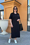 Плаття туніка жіноче вільного крою великі розміри, фото 3