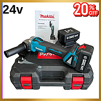 Маленькая болгарка на Makita 24v Аккумуляторная болгарка шлифмашина 125m с регулировкой оборотов 2акб gold