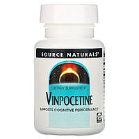 Винпоцетин,10 мг, Vinpocetine, Source Naturals, 60 таблеток