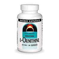 Орнітин, 667 мг, L-Ornithine, Source Naturals, 50 капсул