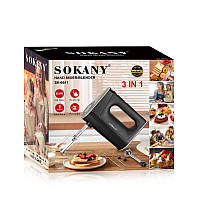 Миксер ручной Sokany SK-6641 Hand Mixer Blender 800W блендер миксер