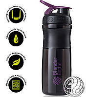 Шейкер спортивний (пляшка) BlenderBottle SportMixer 28oz/820ml Black/Plum (Original)