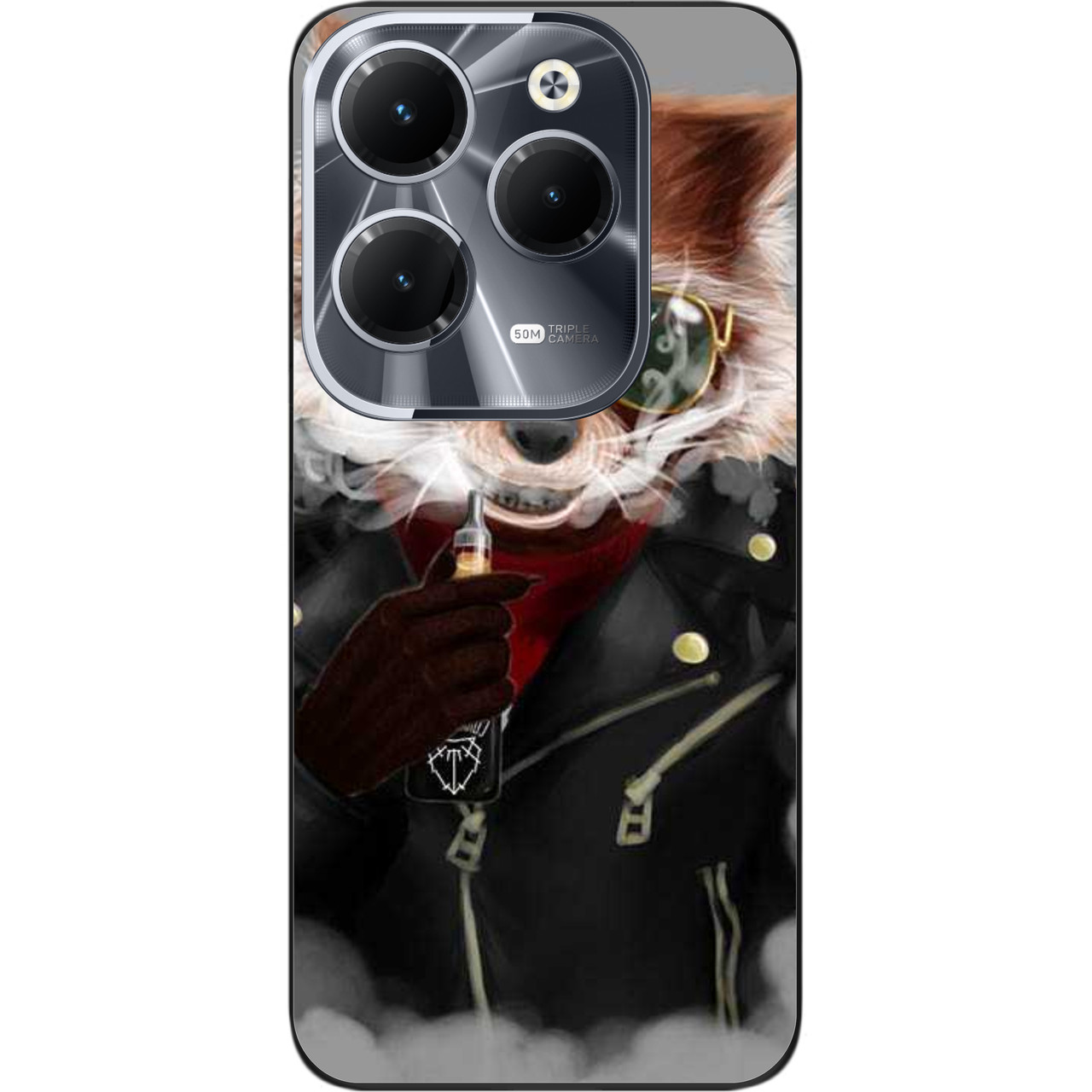 Силіконовий чохол Epik для Infinix Hot 40 (X6836) з картинкою Крутий єнот
