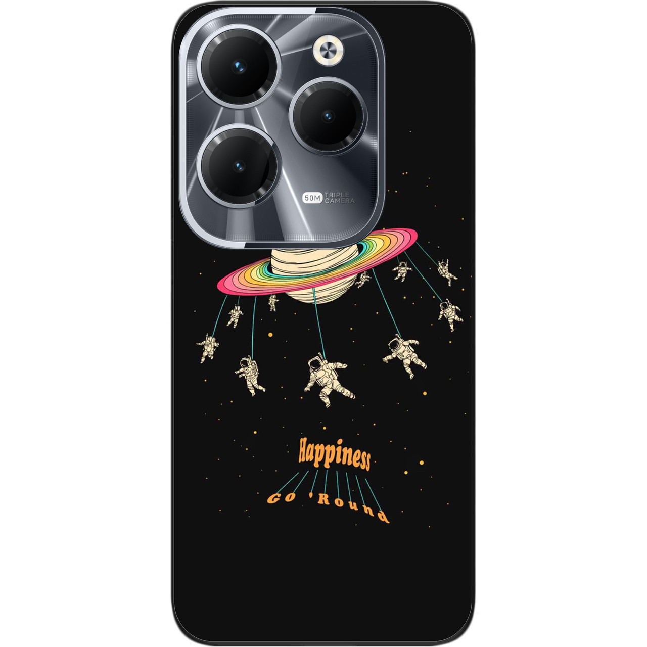 Силіконовий чохол бампер Epik для Infinix Hot 40 (X6836) з картинкою Карусель