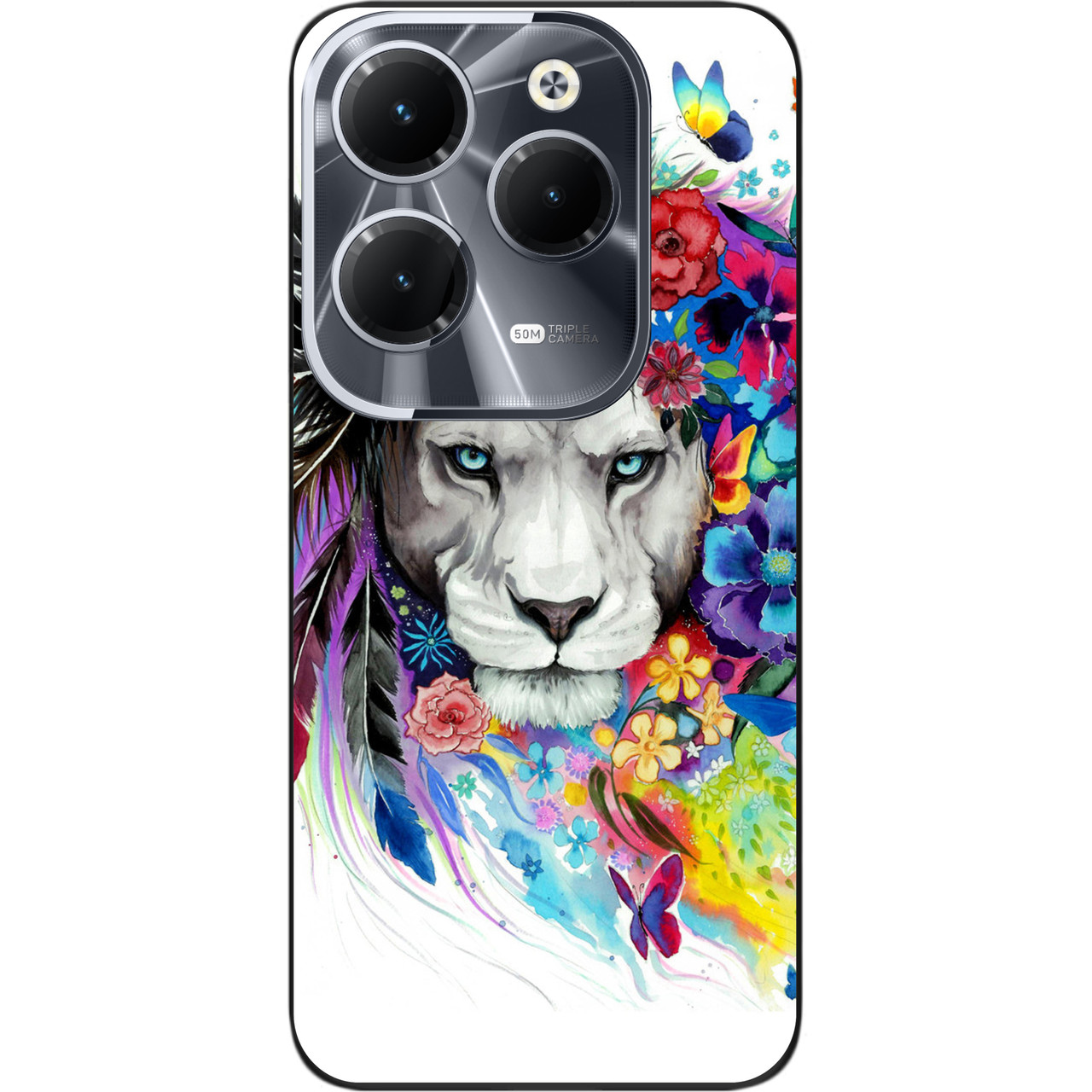 Силіконовий чохол Epik для Infinix Hot 40 (X6836) з картинкою Лев