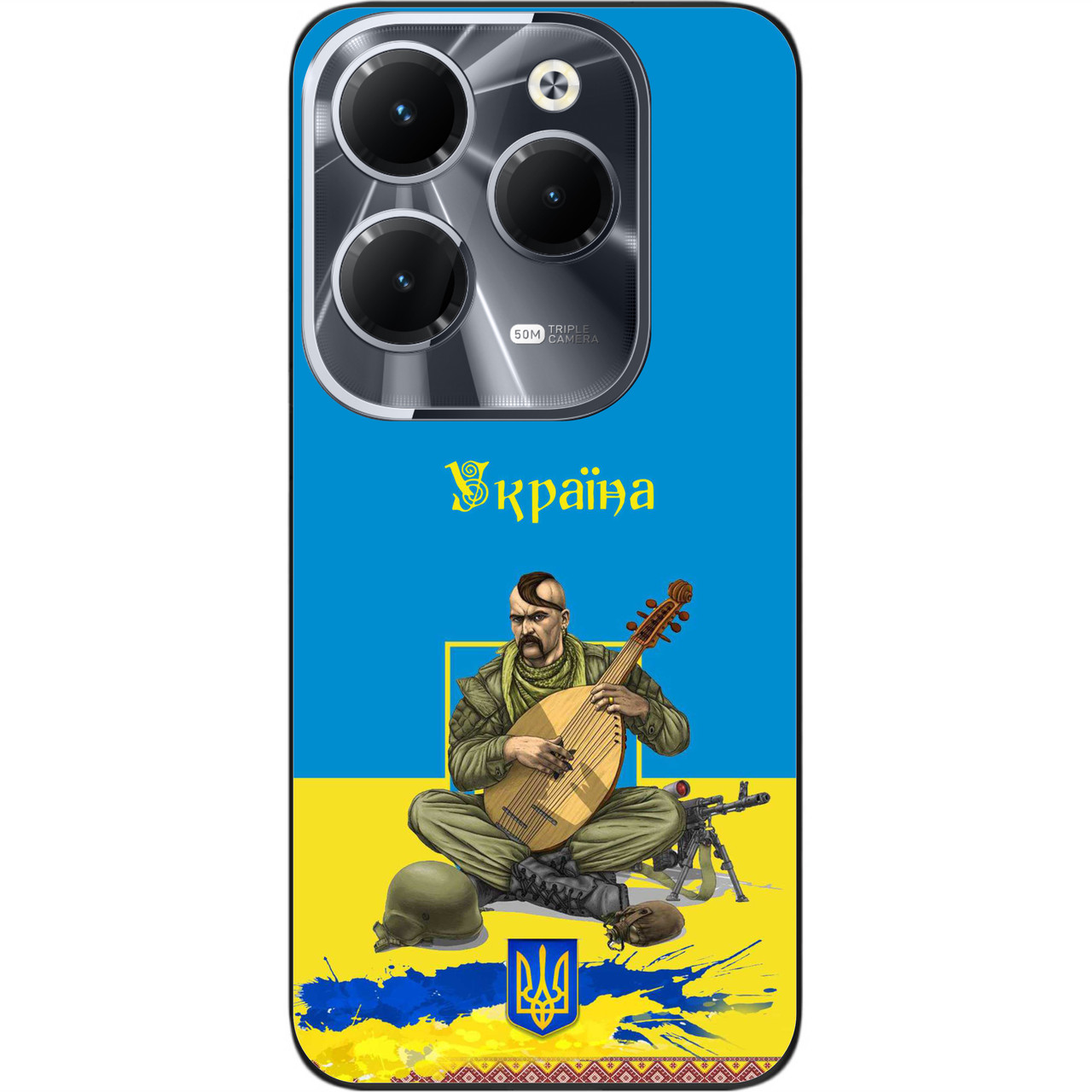 Силіконовий чохол Epik для Infinix Hot 40 (X6836) з картинкою Козак