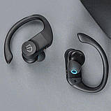 Бездротові спортивні блютуз навушники SoundPeats S5 Bluetooth 5.0 для бігу чорні, фото 6