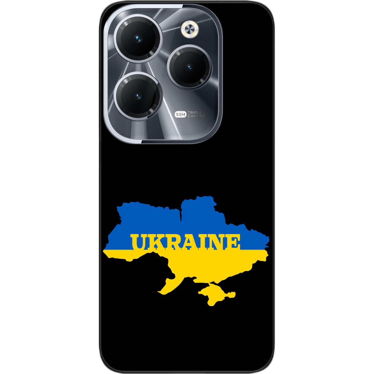 Силіконовий чохол Epik для Infinix Hot 40 (X6836) з картинкою Мапа України