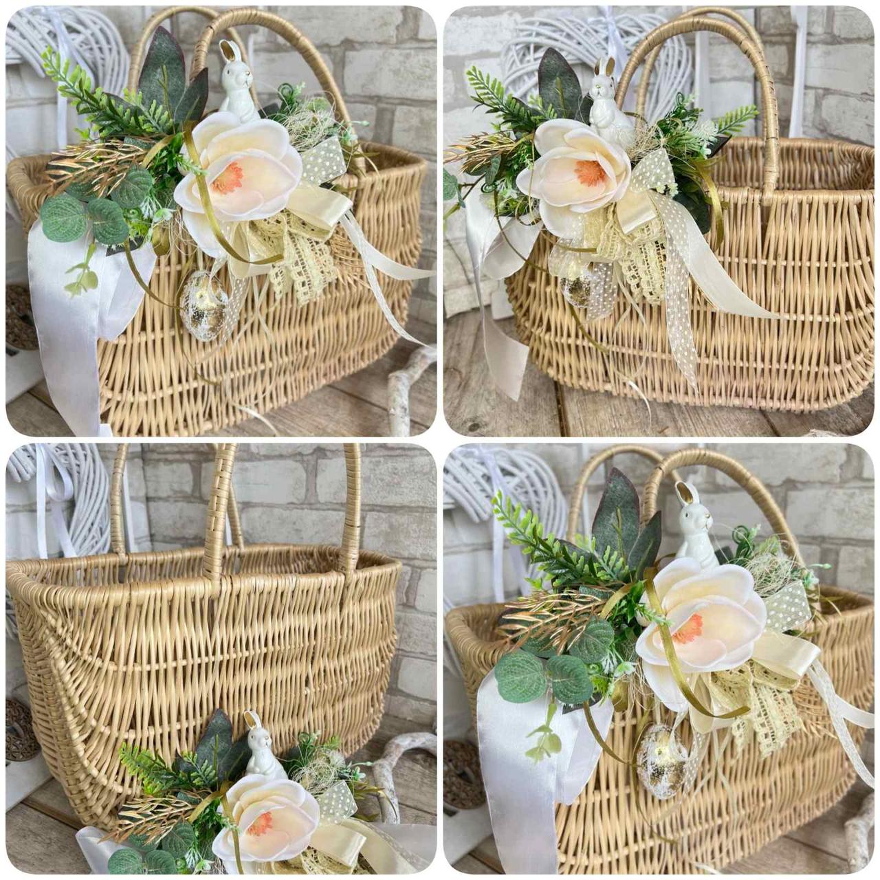 Великодній кошик, сумка  , Н 41 см, 40*10 см, пасхальний декор,кошик на Великдень., фото 1