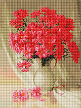 STR424 Набір діамантової мозаїки на підрамнику 30х40 Квіти у вазі