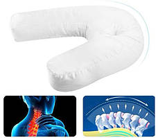 Анатомічна подушка підкова для сну Side Sleeper ергономічна ортопедична подушка для сну