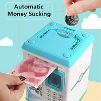 Електронна скарбничка сейф для паперових грошей і монет Robot Bodyguard