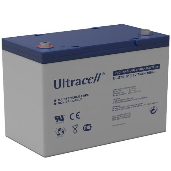 Акумуляторна батарея Ultracell UCG75-12 GEL 12V 75 Ah (259 x 168 x 214) White Q1/67
