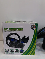 Игровой мультимедийный универсальный руль 3в1 PS3 / PS2 / PC USB c педалями газа и тормоза «H-s»