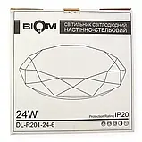 Світильник світлодіодний 24Вт Biom DL-R201-24-6 6200K, фото 4