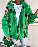 Куртка-ветровка женская стильная плащевка 42-46, 48-52 "VOLKOVA" RIN850-174 ZAM