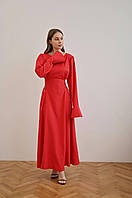 Платье женское макси на завязках по бокам, супер софт 42-48 (4) "BLABLADRESS" Sin824-1526