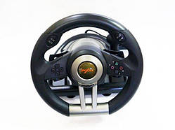 Ігровий мультимедійний універсальний кермо c педалями газу і гальма PXN V3 PRO (PC/PS3/PS4/X-ONE/SWITCH) USB