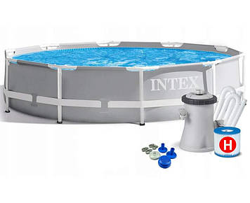 Басейн каркасний "Prism Frame Pool" з фільтр-насосом 305х76 см, Intex (26702)