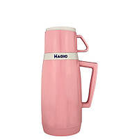 Термос питьевой со стеклянной колбой Magio (Маджио) 0.5 л (MG-1051P)