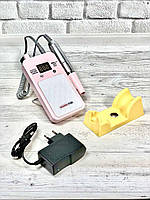 Фрезер для маникюра на аккумуляторе YT-928 (розовый), 30 Вт, 35000 об./мин.