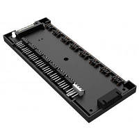 FAN hub (контролер) для вентиляторів ID-Cooling HA-02C (ARGB PWM HUB) на 8хPWM, 8хARGB портів чорний новий