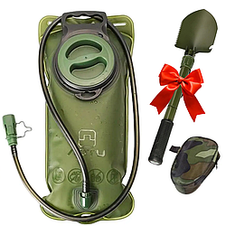 Гідратор на 3л, Aotu + Подарунок Туристична лопата 5в1 / Портативна ємність для води / Гідратор для води