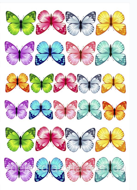 Вафельна картинка Метелики 8552