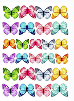 Вафельна картинка Метелики 8552