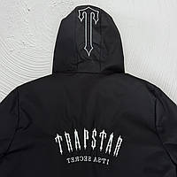 Куртка Trapstar женская весенняя осенняя черная Спортивная ветровка с капюшоном трапстар