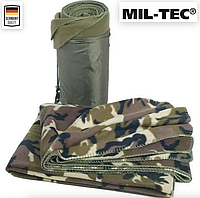 Одеяло тактическое Mil-Tec Флисовое утепленное в чехле 200х150см Мультикам POLY-FLEECE 320GR (14426020-200-150)