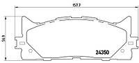 Тормозные колодки дисковые DAIHATSU ALTIS / LEXUS ES (_V4_) 2001-2018 г.