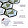 Декоративна ПВХ плитка на самоклейці соти 280х300х5мм, ціна за 1 шт. (СПП-502) SW-00000666, фото 2