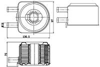 Масляный радиатор CITROEN C4 (LC_) / PEUGEOT 406 (8C) 1993-2015 г.