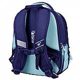 Рюкзак каркасний ортопедичний YES H-100 Little Star 35х28х15 см, 15 л блакитний (559747), фото 4