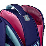 Рюкзак каркасний ортопедичний YES H-100 Little Star 35х28х15 см, 15 л блакитний (559747), фото 6
