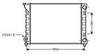 Радиатор VW PASSAT B3/B4 (3A2, 35I) 1988-1997 г.