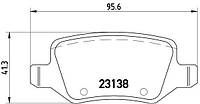 Тормозные колодки дисковые MERCEDES-BENZ VANEO (414) 1997-2012 г.