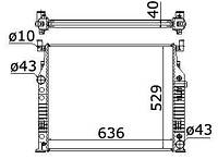 Радиатор MERCEDES-BENZ SL (R230) / MERCEDES-BENZ M-CLASS (W164) 2001-2017 г.