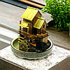 Декоративний міні-фонтан на стіл із натурального каменю 23.5х21х21 см з насосом, фото 9