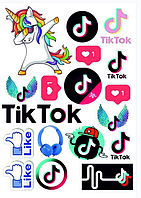 Вафельна картинка Тік Ток 8172