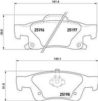 Тормозные колодки дисковые DODGE DURANGO (WD) 2010- г.