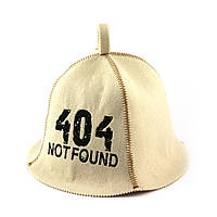 Банная шапка Luxyart "Ошибка 404", искусственный фетр, белый (LA-330) sh