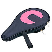 Чехол на ракетку для настольного тенниса Zelart Championship 5532 розовый-черный