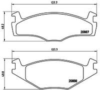 Тормозные колодки дисковые SEAT IBIZA (6K1) 1981-2009 г.