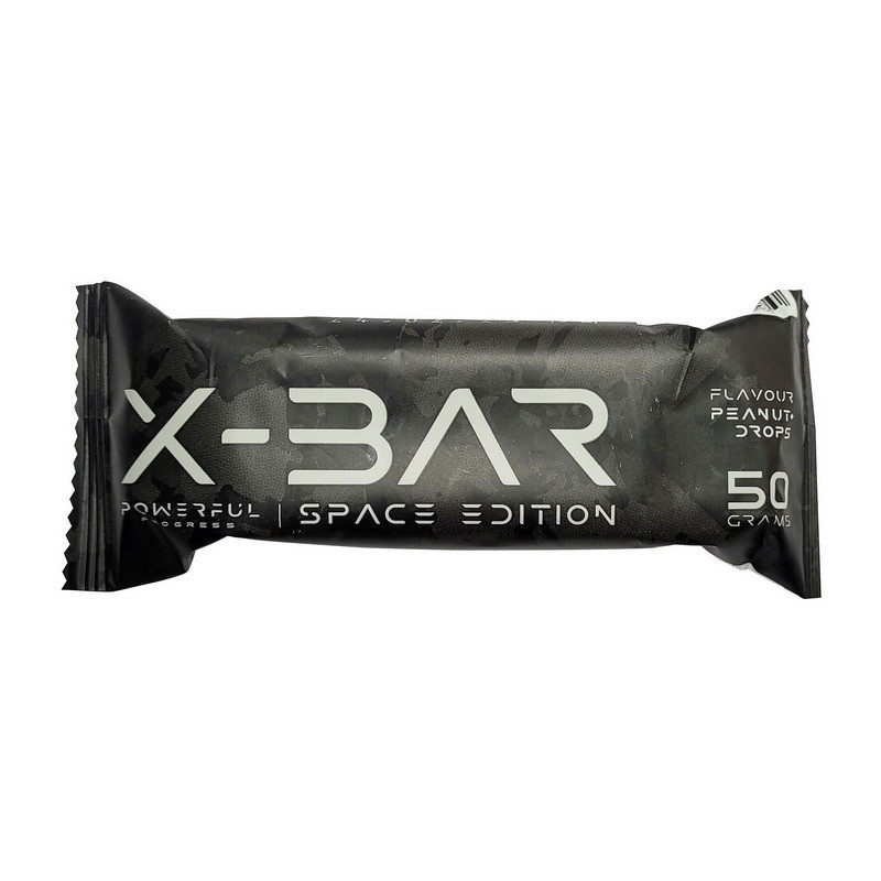 Протеиновый батончик Powerful Progress X-Bar 29% protein Space Edition арахіс і солона карамель 24x50g, фото 1